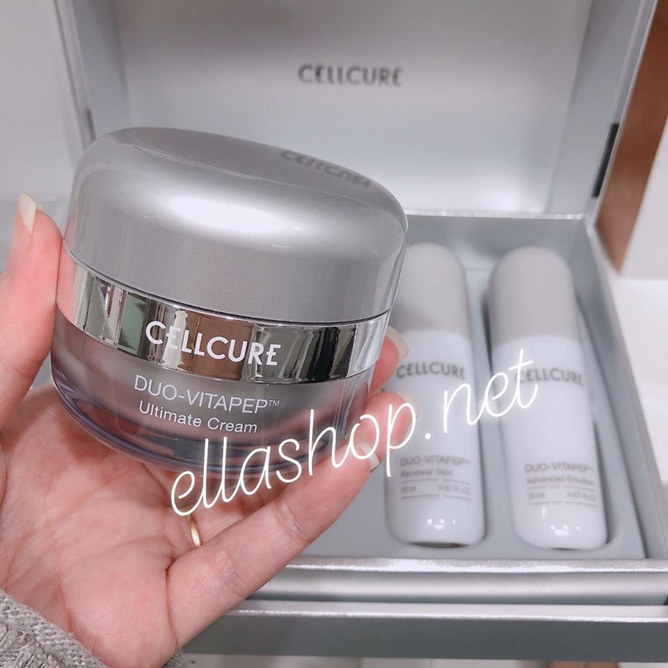Cellcure Bộ kem dưỡng trắng da chống nhăn Duo-Vitapep Ultimate 50ml Cellcure Bộ kem dưỡng trắng da chống nhăn Duo-Vitapep Ultimate 50ml