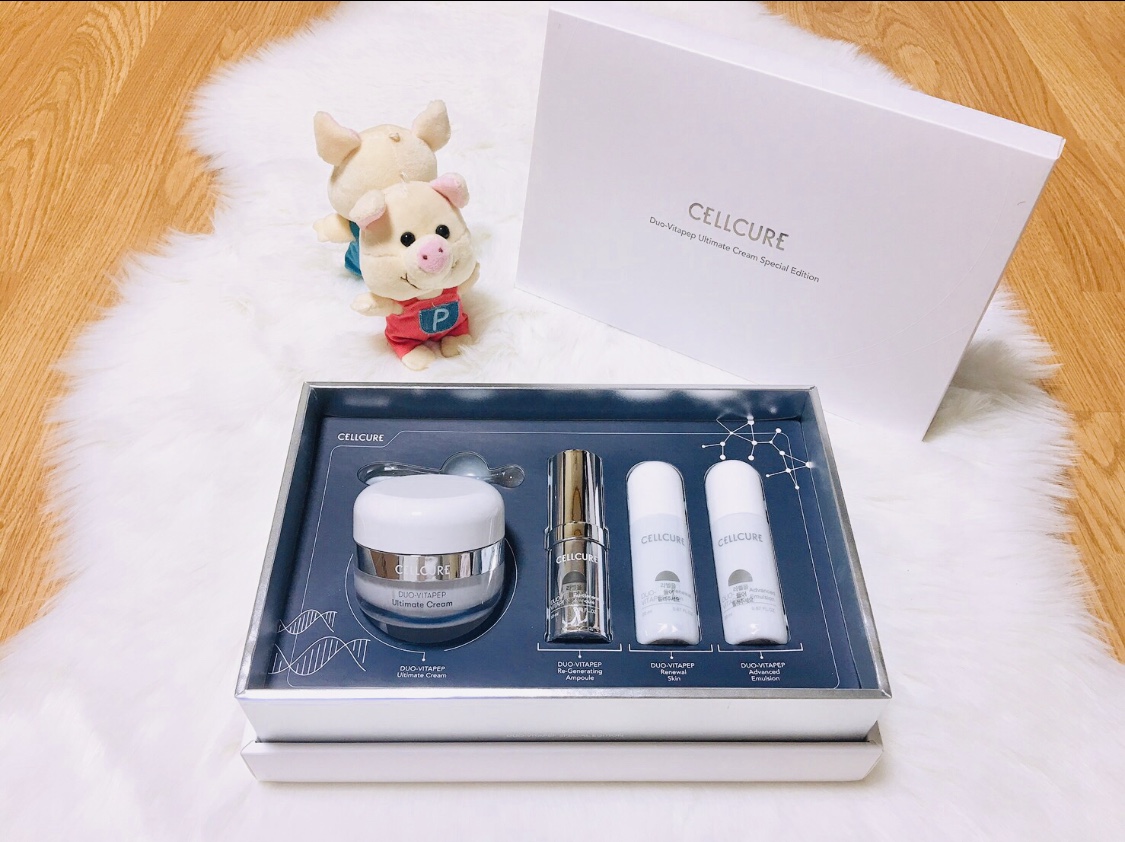 Cellcure Bộ kem dưỡng trắng da chống nhăn Duo-Vitapep Ultimate Kim Tae Hee Edition 50ml Cellcure Bộ kem dưỡng trắng da chống nhăn Duo-Vitapep Ultimate Kim Tae Hee Edition 50ml
