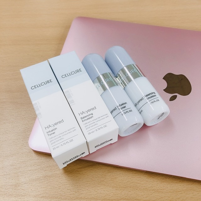 Cellcure Nước hoa hồng & sữa dưỡng ẩm HA:yered 20ml + 20ml Cellcure Nước hoa hồng & sữa dưỡng ẩm HA:yered 20ml + 20ml