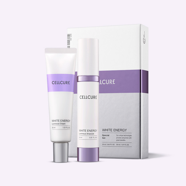 Cellcure Set tinh chất & kem dưỡng trắng 7 ngày White Energy Ampoule & Cream Special Set 24ml+30ml Cellcure Set tinh chất & kem dưỡng trắng 7 ngày White Energy Ampoule & Cream Special Set 24ml+30ml