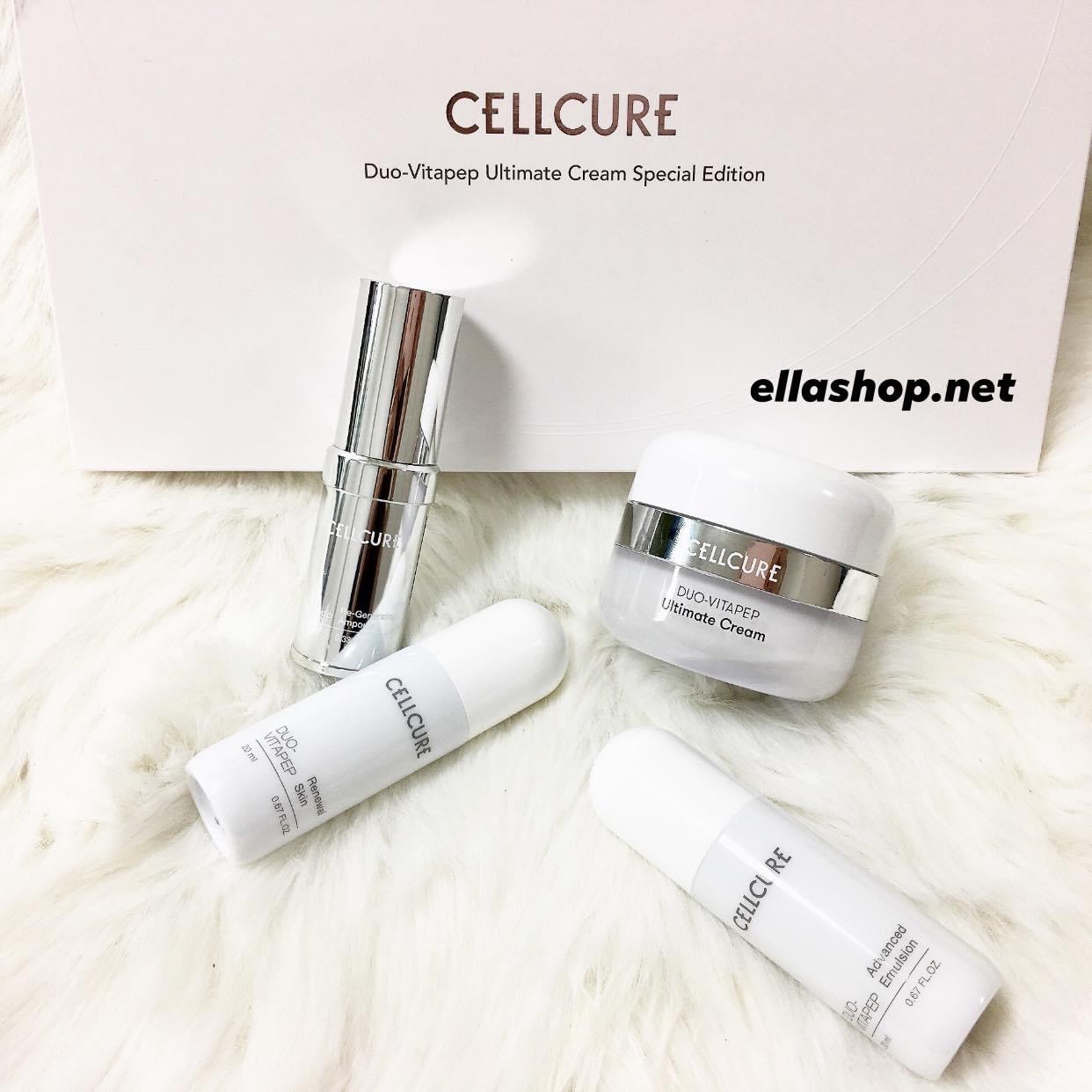 Cellcure Bộ kem dưỡng trắng da chống nhăn Duo-Vitapep Ultimate Kim Tae Hee Edition 50ml Cellcure Bộ kem dưỡng trắng da chống nhăn Duo-Vitapep Ultimate Kim Tae Hee Edition 50ml