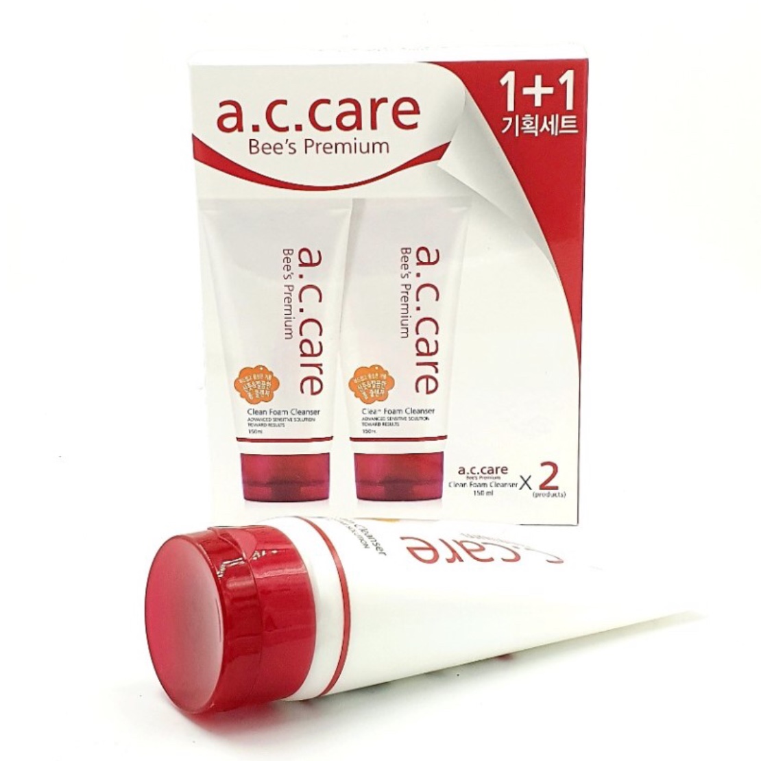 A.C.Care Sữa rửa mặt trị mụn từ nọc ong Bee's Premium 150ml x 2 A.C.Care Sữa rửa mặt trị mụn từ nọc ong Bee's Premium 150ml x 2