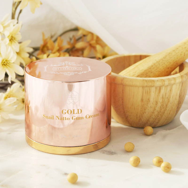 Esthekoko Kem natto ốc sên vàng 24K 50ml Esthekoko Kem natto ốc sên vàng 24K 50ml