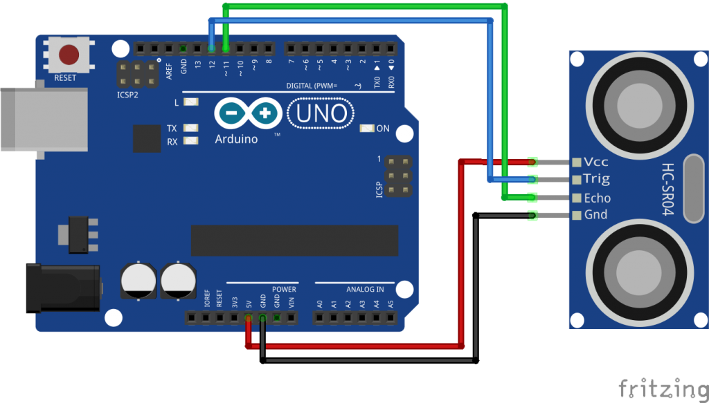 arduino và srf05 Kết nối srf05 và arduino