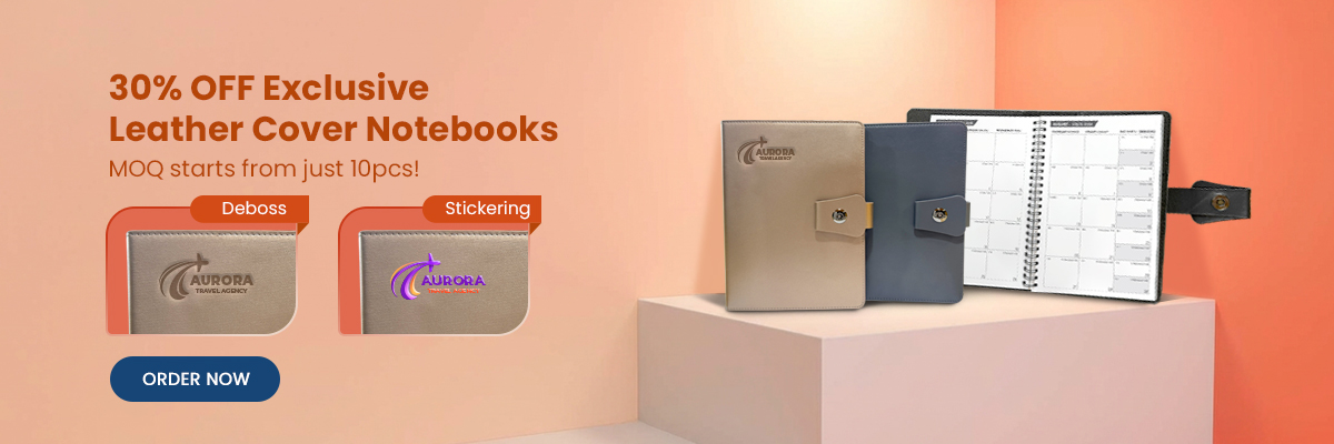 30% OFF Exclusive Leather Cover Notebooks