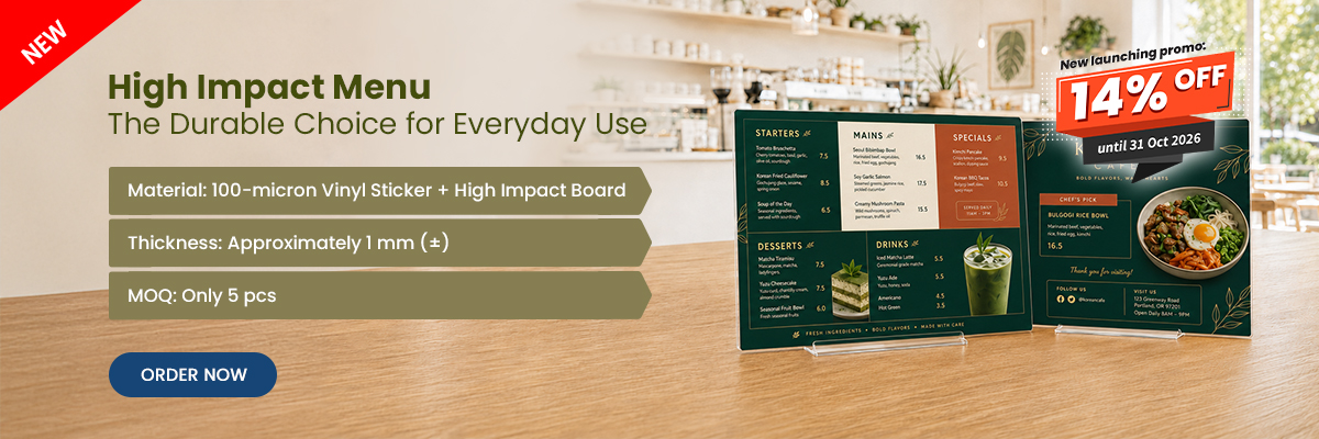 Introducing High Impact Menu The Durable Choice for Everyday Use