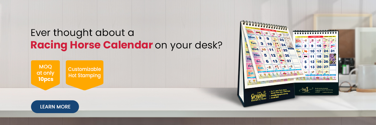 Racing Horse Desk Calendar is Now Available