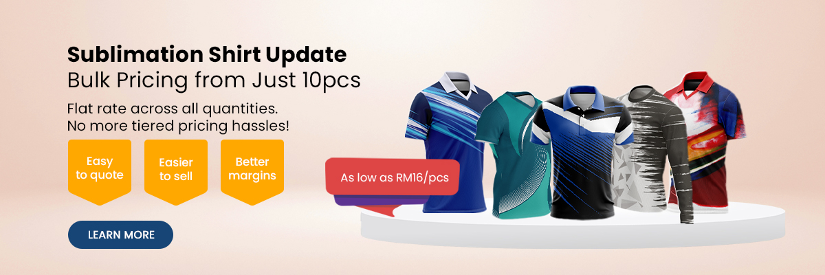 Sublimation Shirt Bulk Pricing from Just 10pcs