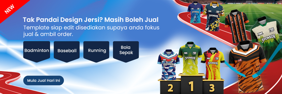 Tak Pandai Design Jersi? Masih Boleh Jual