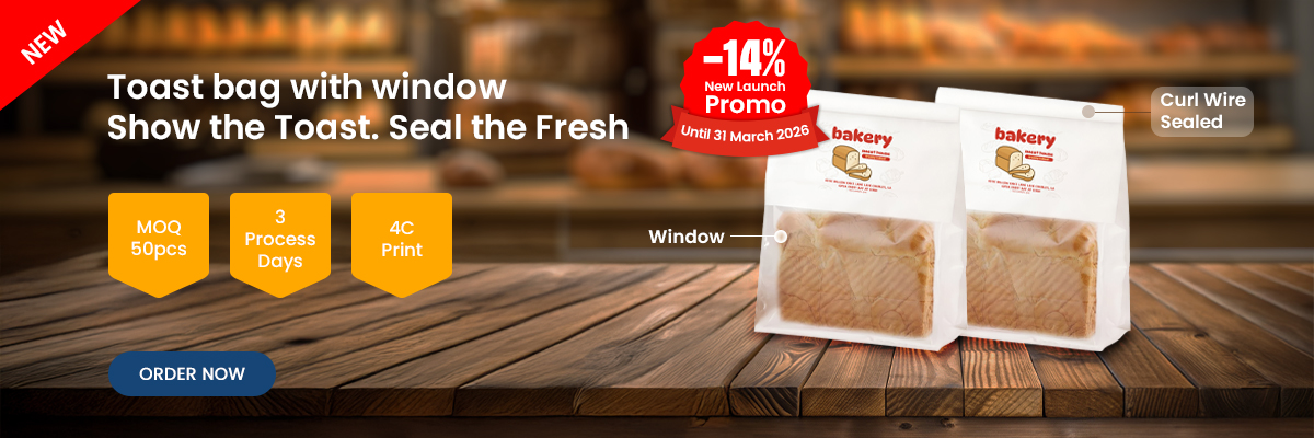 Toast bag with window - Show the Toast. Seal the Fresh