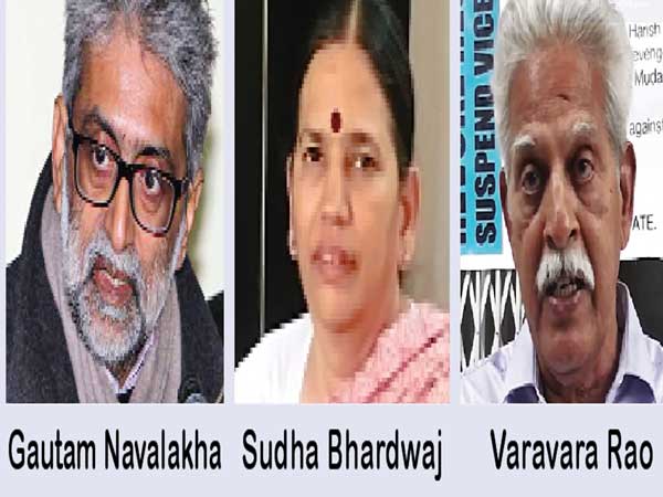 Hue and cry over arrest of 5 human rights activists Hue and cry over arrest of 5 human rights activists