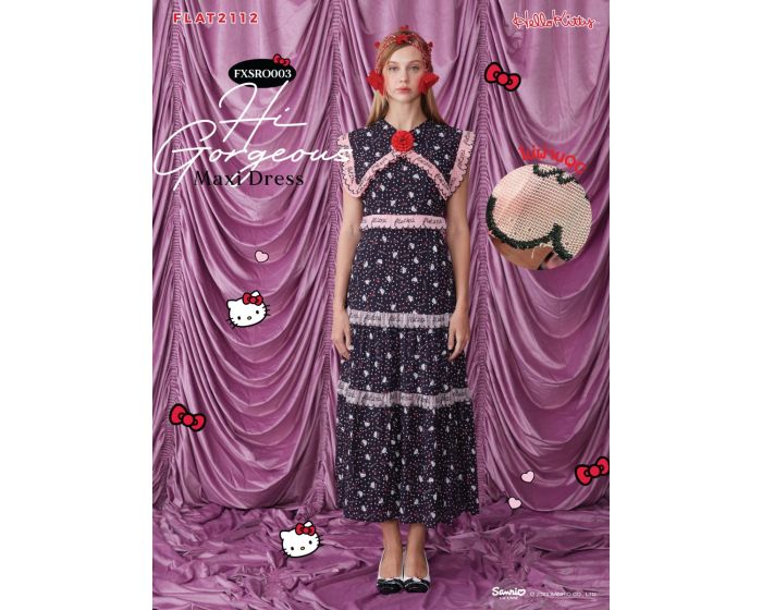 (N)FXSRO003 - Hi Gorgeous Maxi Dress