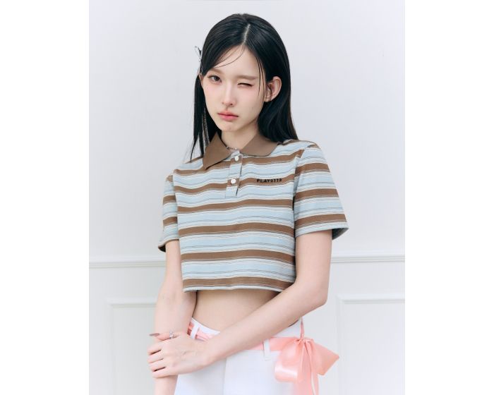 FF1111- Groovy Love Knitted Polo Shirt