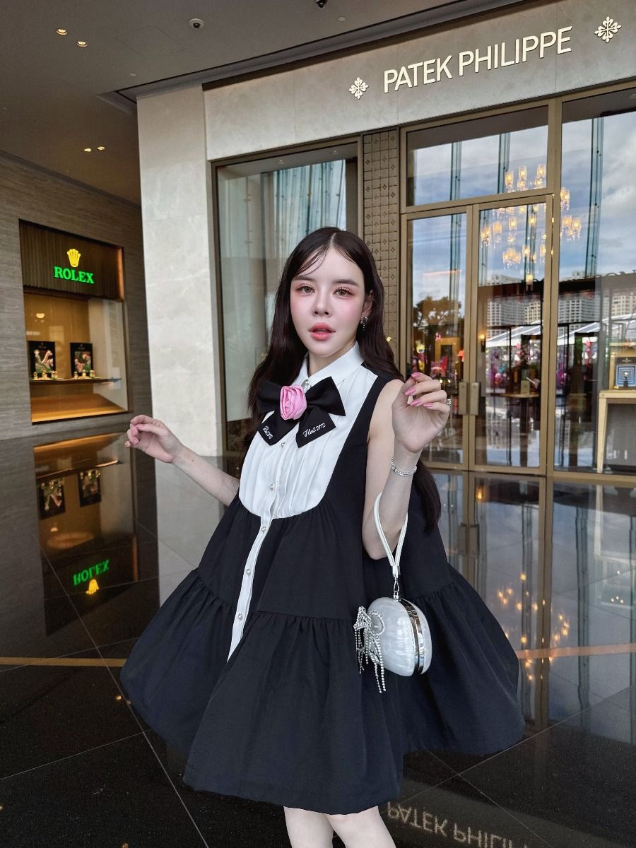 FF1242 - Midnight Bloom Mini Dress