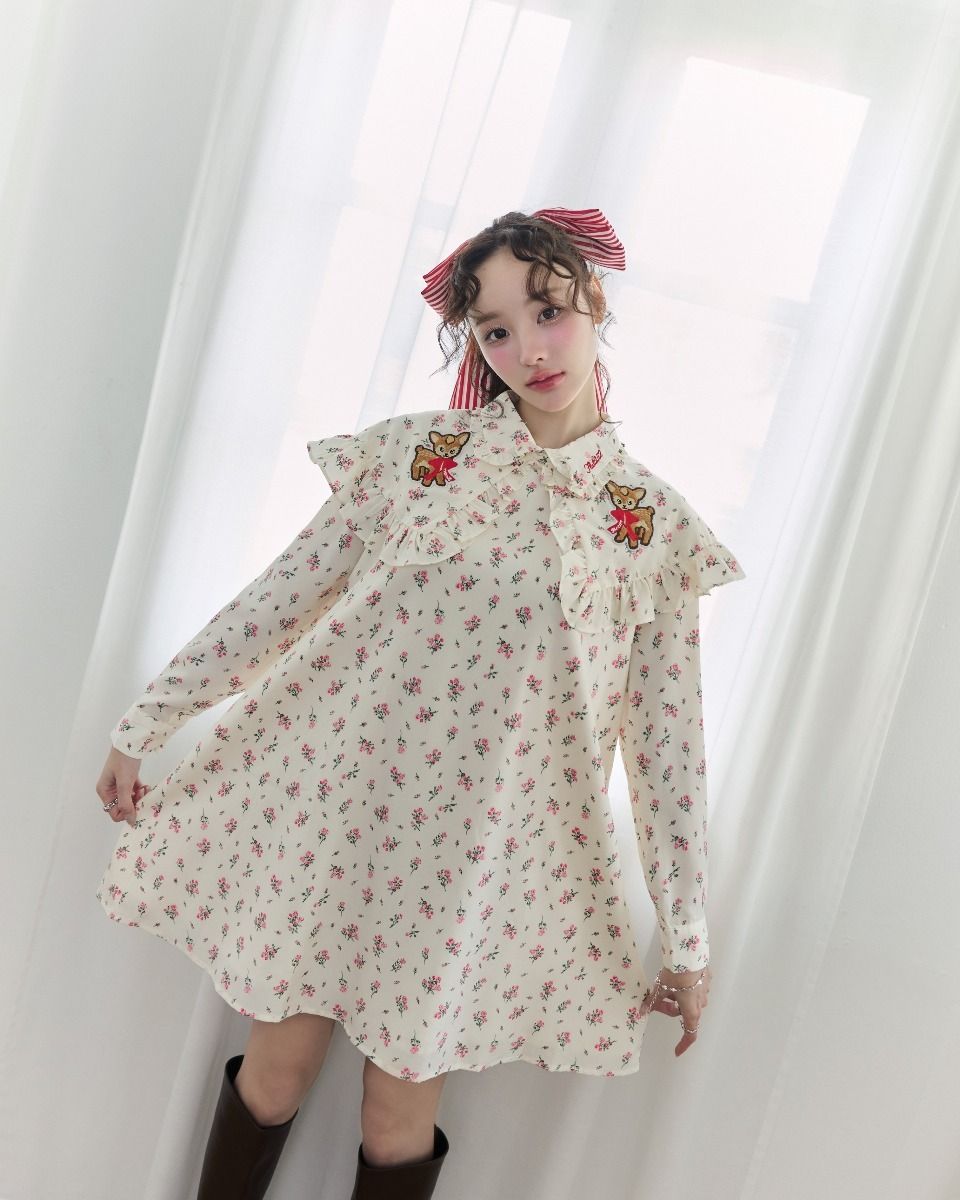 FF1193  - Bambi Bloom Mini Dress