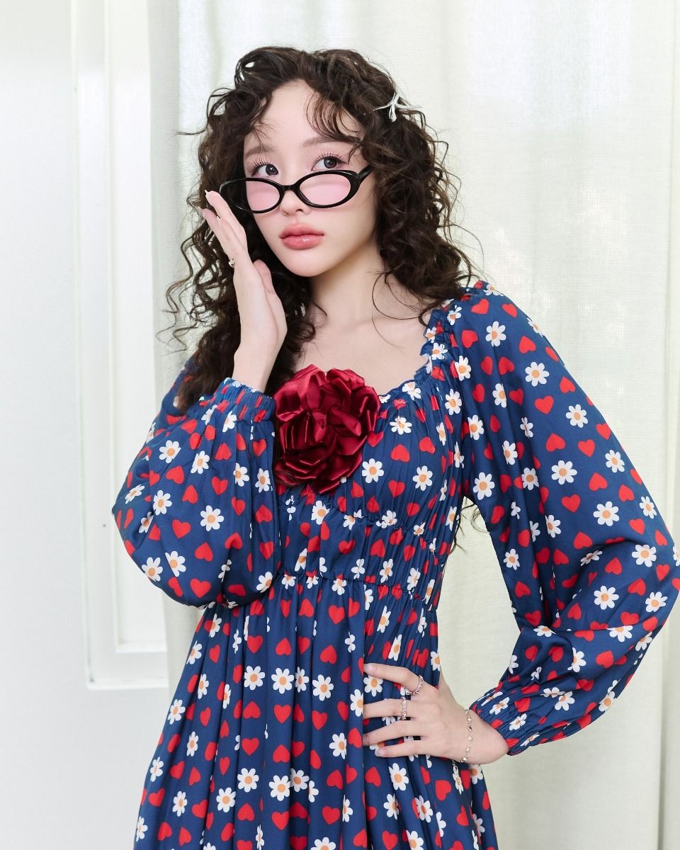 FF0835 - Lovely Daisy Midi Dress
