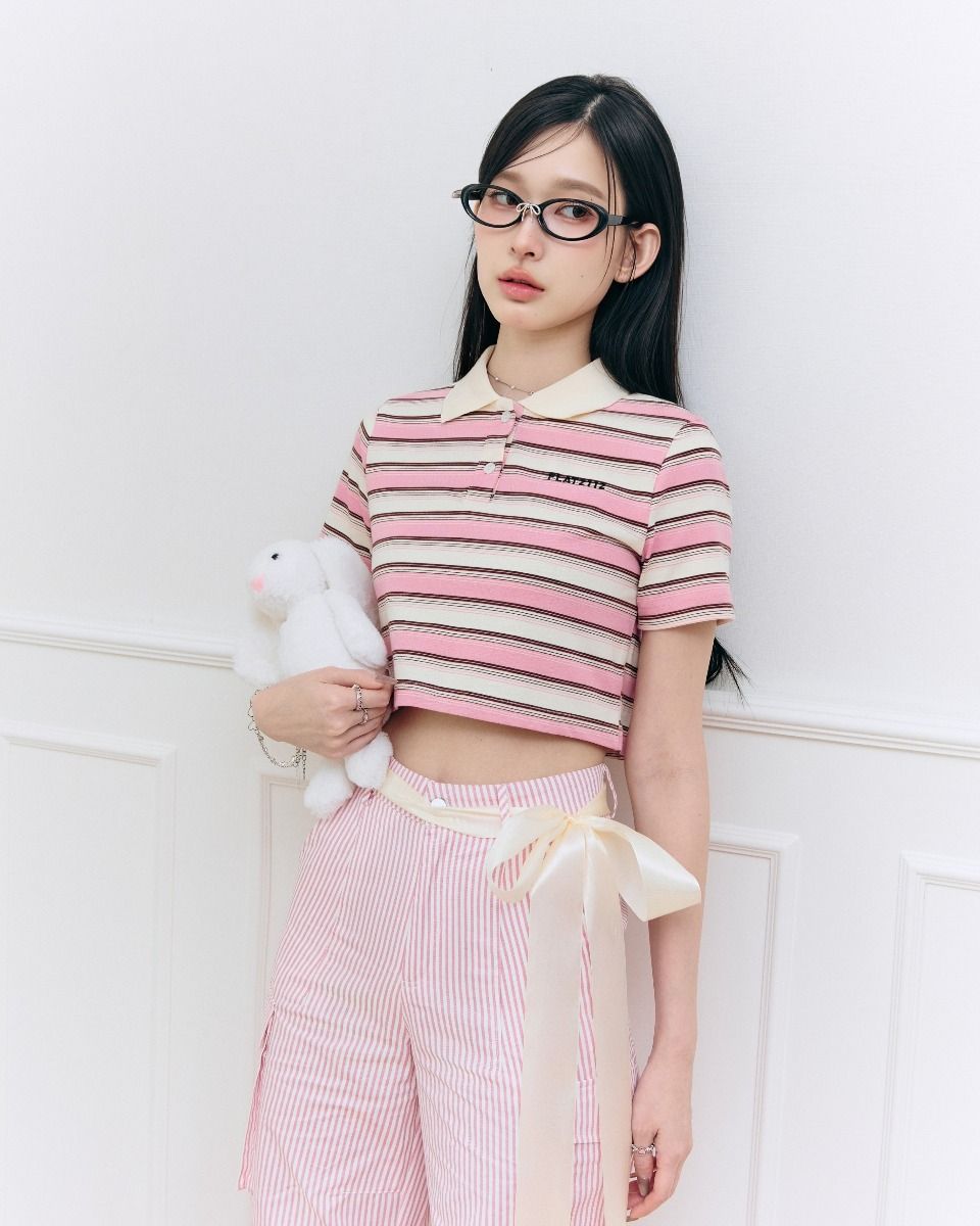FF1111- Groovy Love Knitted Polo Shirt