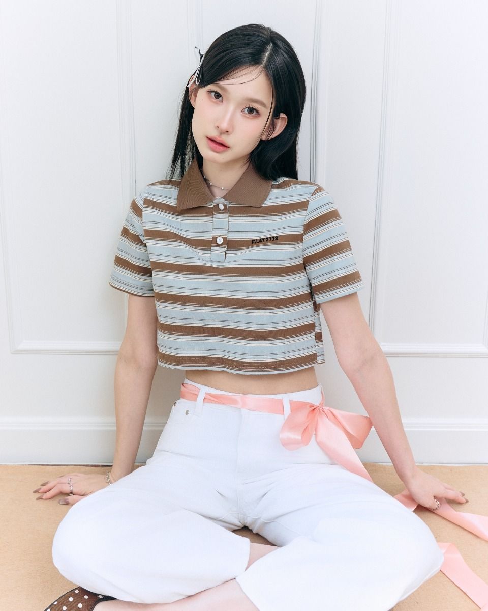 FF1111- Groovy Love Knitted Polo Shirt