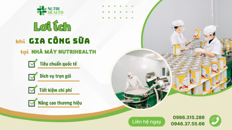 Lợi ích đạt được khi thực hiện hợp tác gia công sữa với Nutrihealth