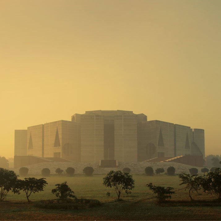 Louis-Kahn-國民議會大廈在孟加拉國達卡,路易·卡恩,1962-83