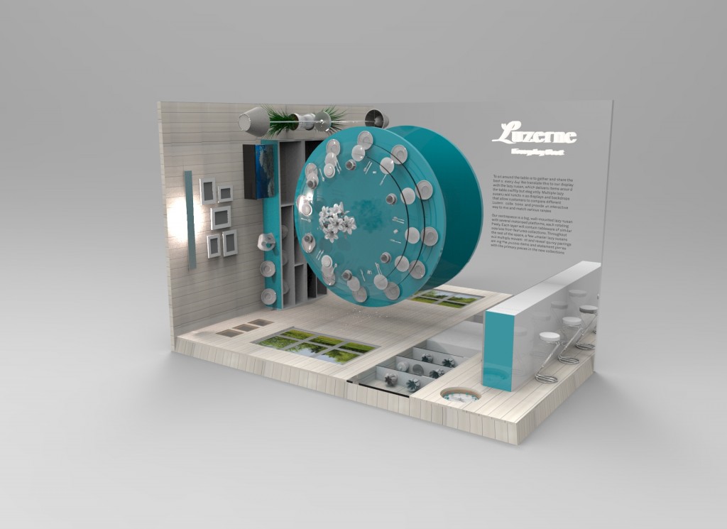 Luzerne Lazy Susan Booth Concept at M&O ASIA 2016_Image courtesy of Luzerne