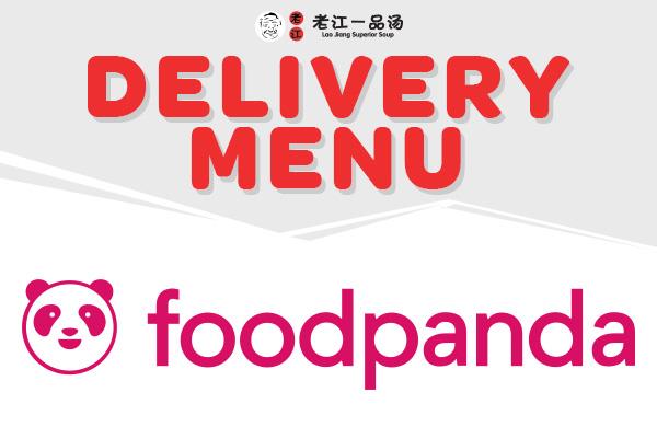 Delivery Menu (Food Panda)
