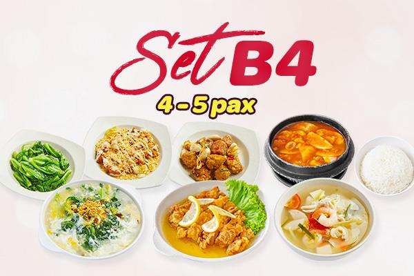 Set Menu B4 (4 - 5 pax).