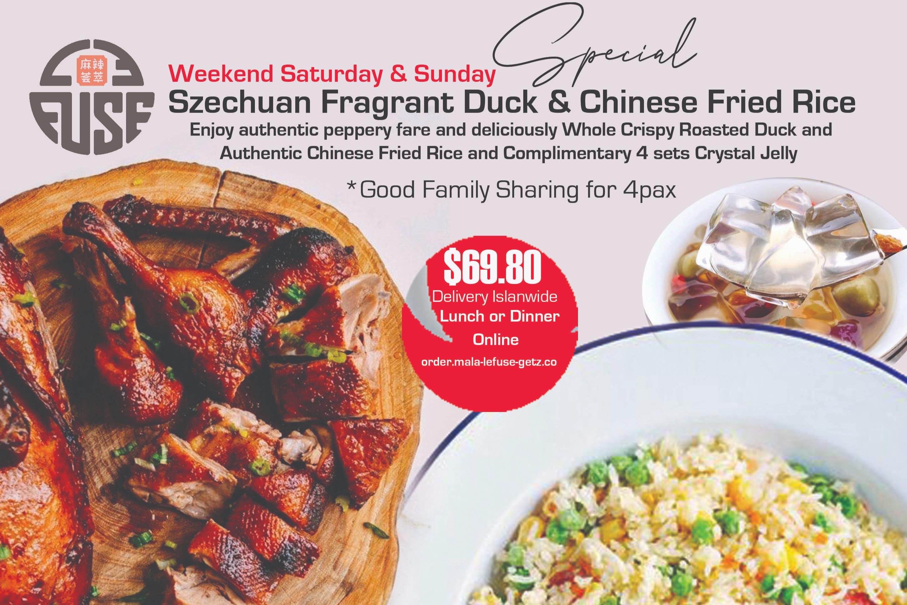 PRE-ORDER WEEKEND SPECIAL FRI - SAT - SUN SET MEAL