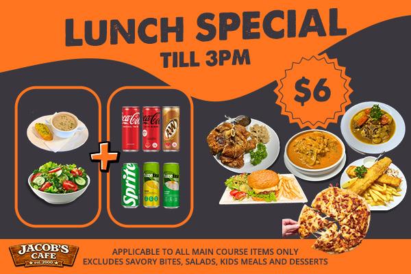 JACOB'S CAFE - LUNCH SPECIAL til 3PM