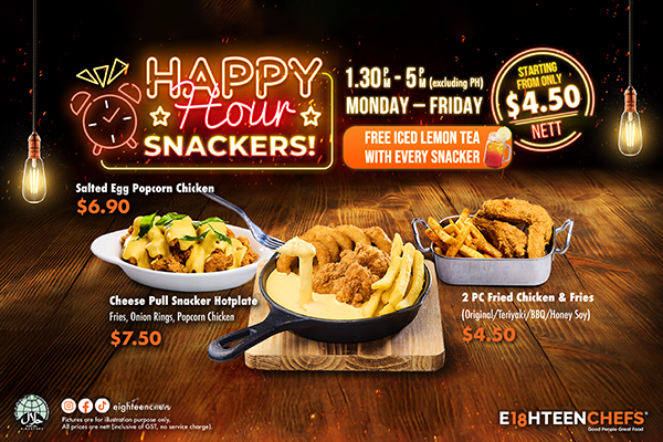 HAPPY HOUR SNACKERS!