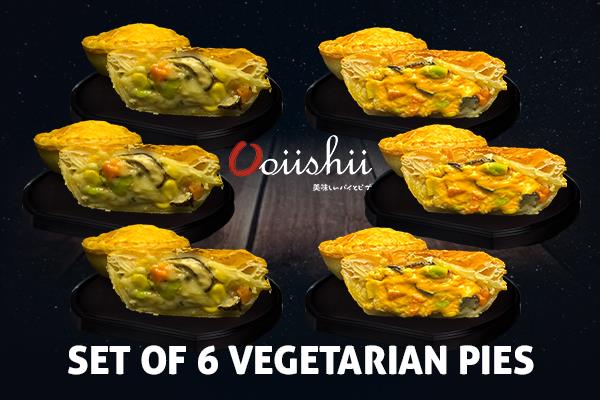 Set of 6 Vegetarian Pies ($23.00)