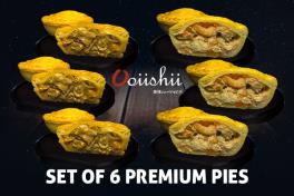 Set of 6 Premium Pies ($32.60)