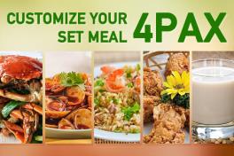 4 Pax Customise Your Set (50% Off Drinks)