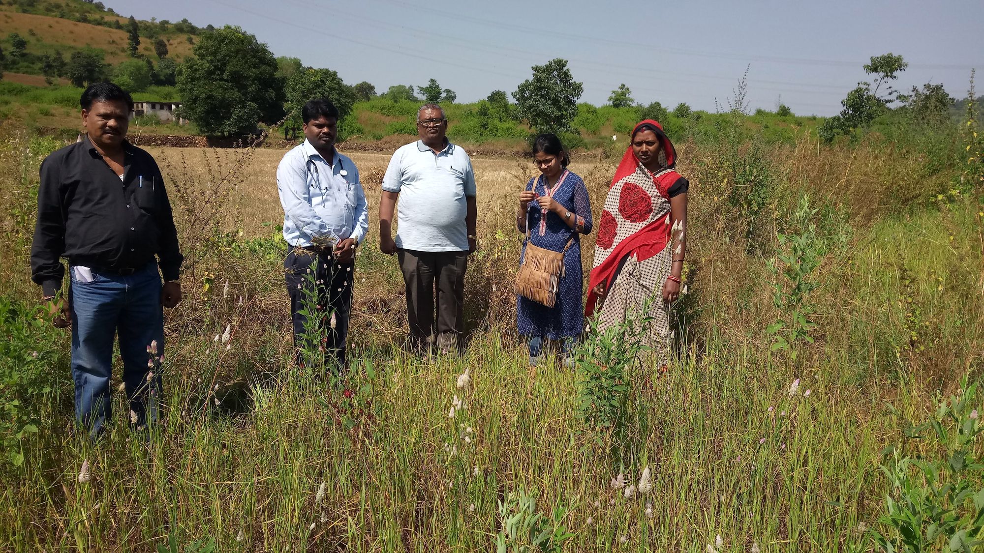 Rekha showing her field_o