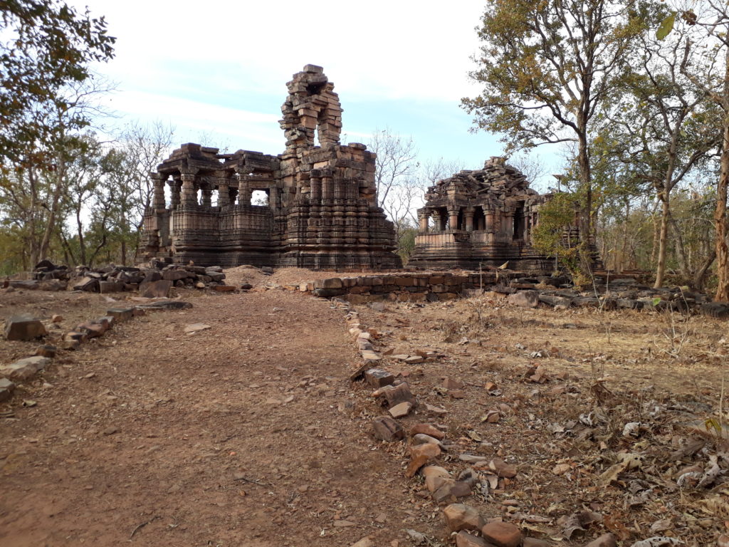 The ruined temples