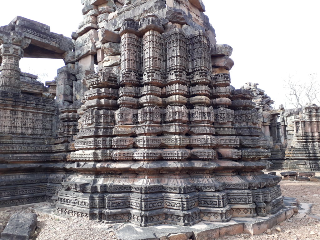 Intricate carvings on the temple walls