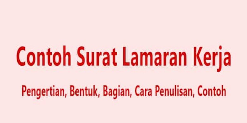 Guru Berbagi Surat Lamaran