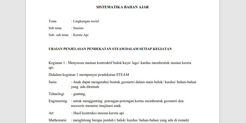 Guru Berbagi Sistematika Bahan Ajar