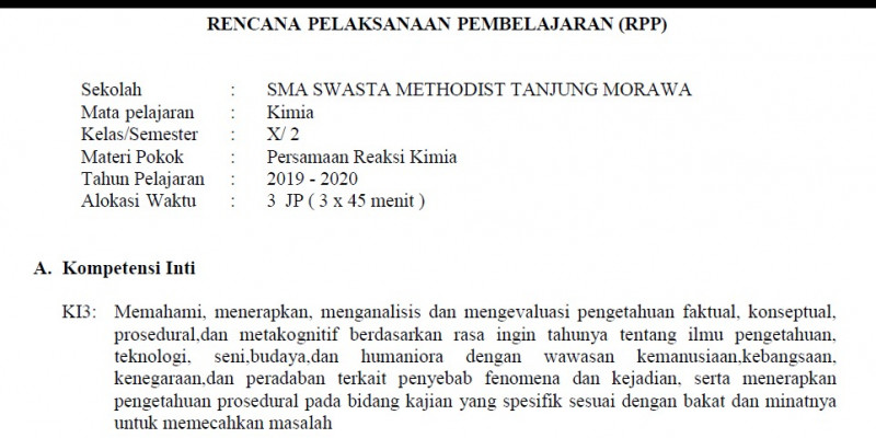 Guru Berbagi Persamaan Reaksi Kimia Kelas X Semester Genap