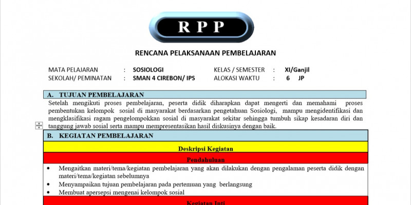 Guru Berbagi Rpp Kelas Xi Ips