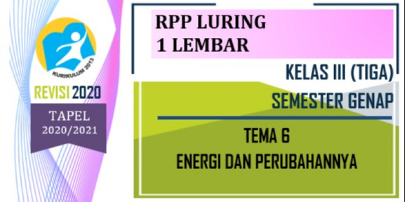Guru Berbagi Rpp Luring Kelas 3 Tema 6 Semester 2