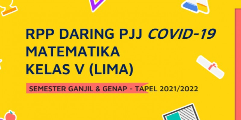 GURU BERBAGI TERBARU RPP DARING MATEMATIKA KELAS 5