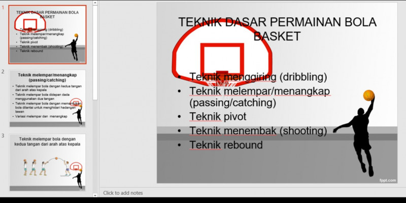 Teknik Dasar Bola Basket