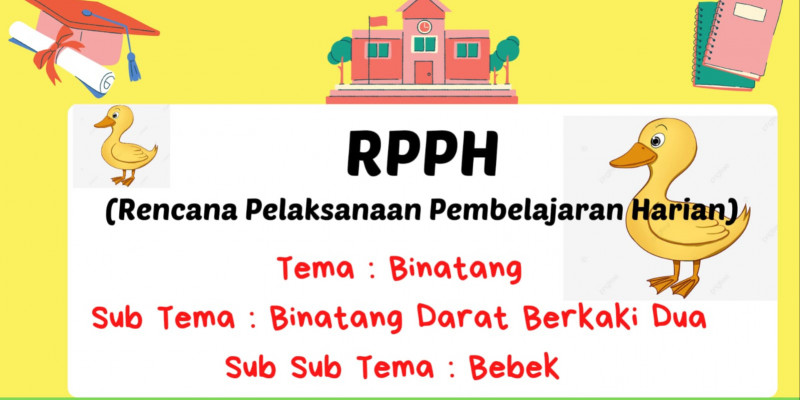 GURU BERBAGI RPPH Tema Binatang (Bebek)