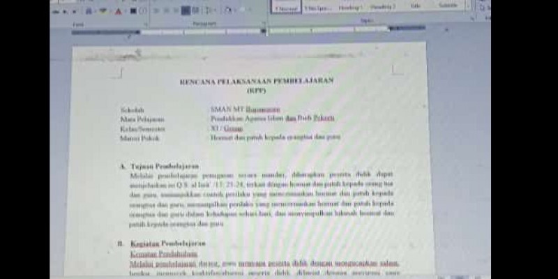Contoh Rpp Daring Pai Contoh Rpp Materi Peluang Kelas 8