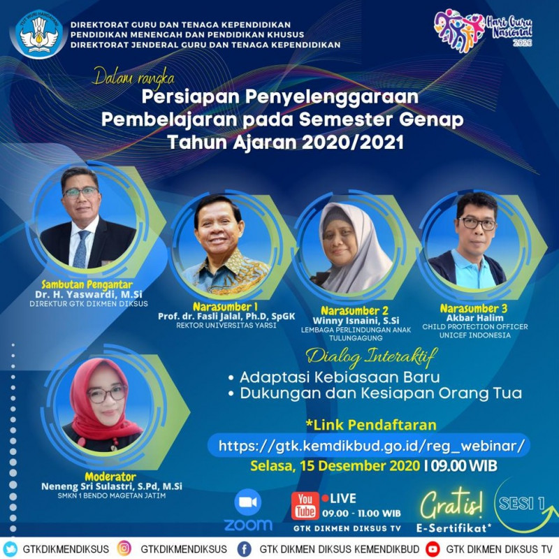 GURU BERBAGI | Adaptasi Kebiasaan Baru serta Dukungan dan Kesiapan