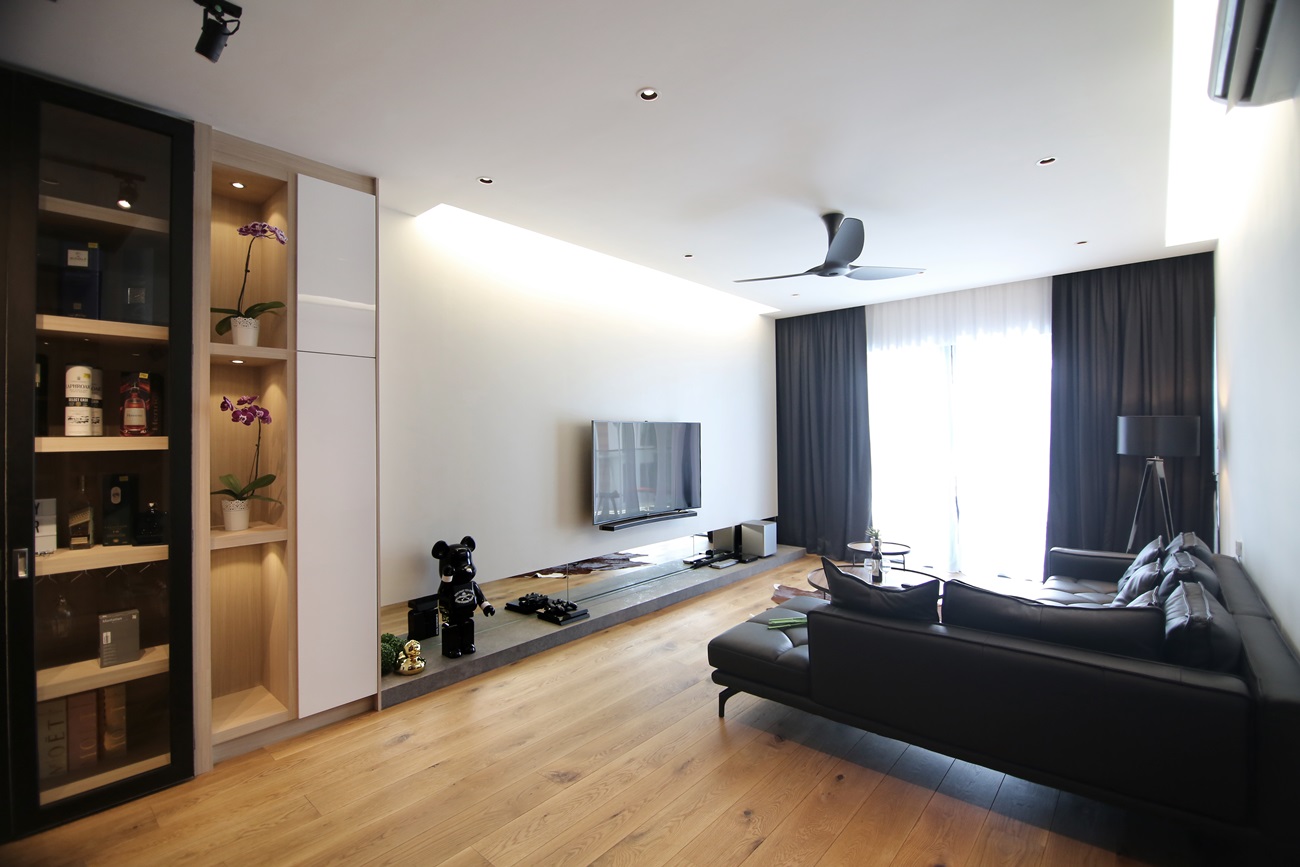 Clean lines inspires this Asian minimalist interior design