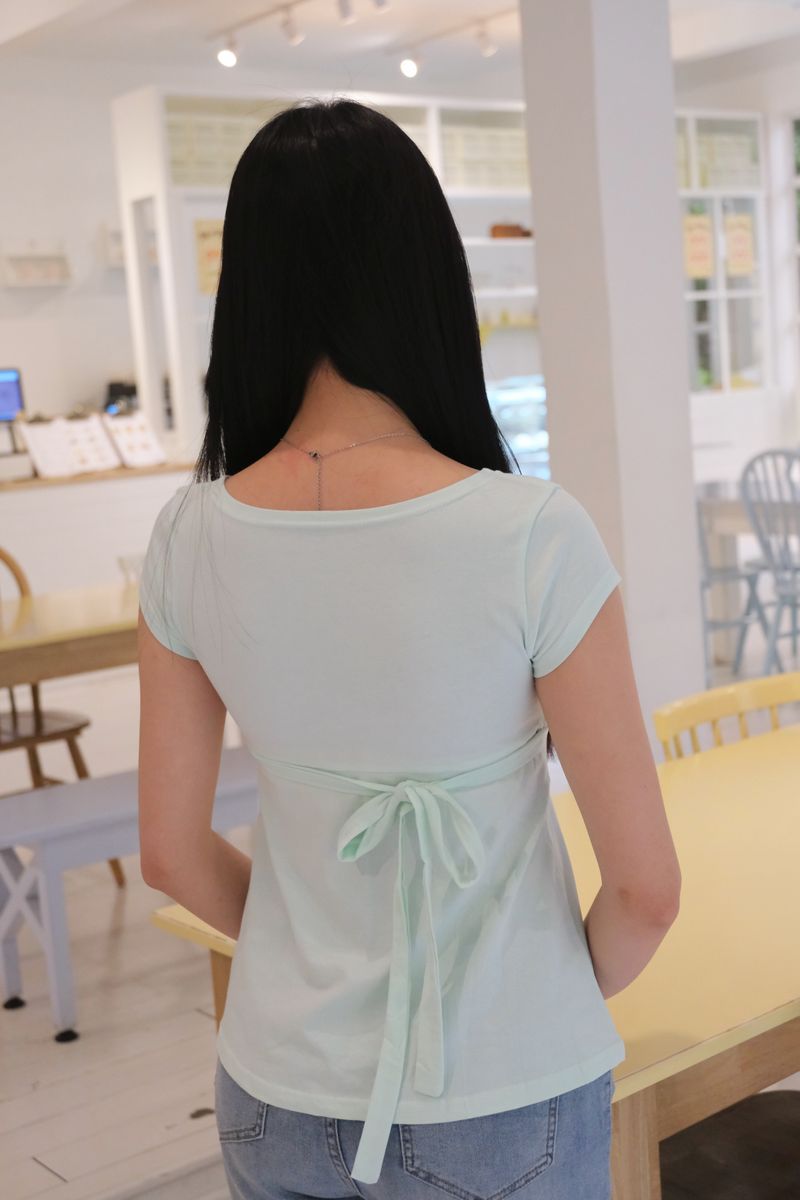 Teal Wrap Tee thumbnail 4