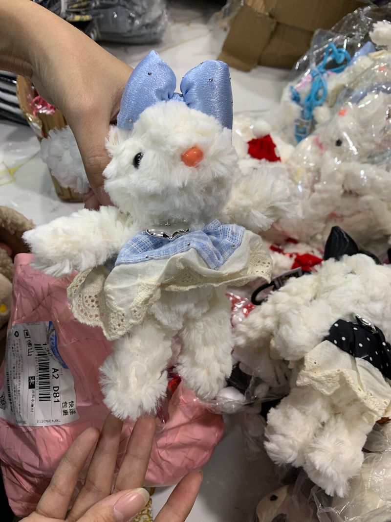 Bunny Keychain Blue