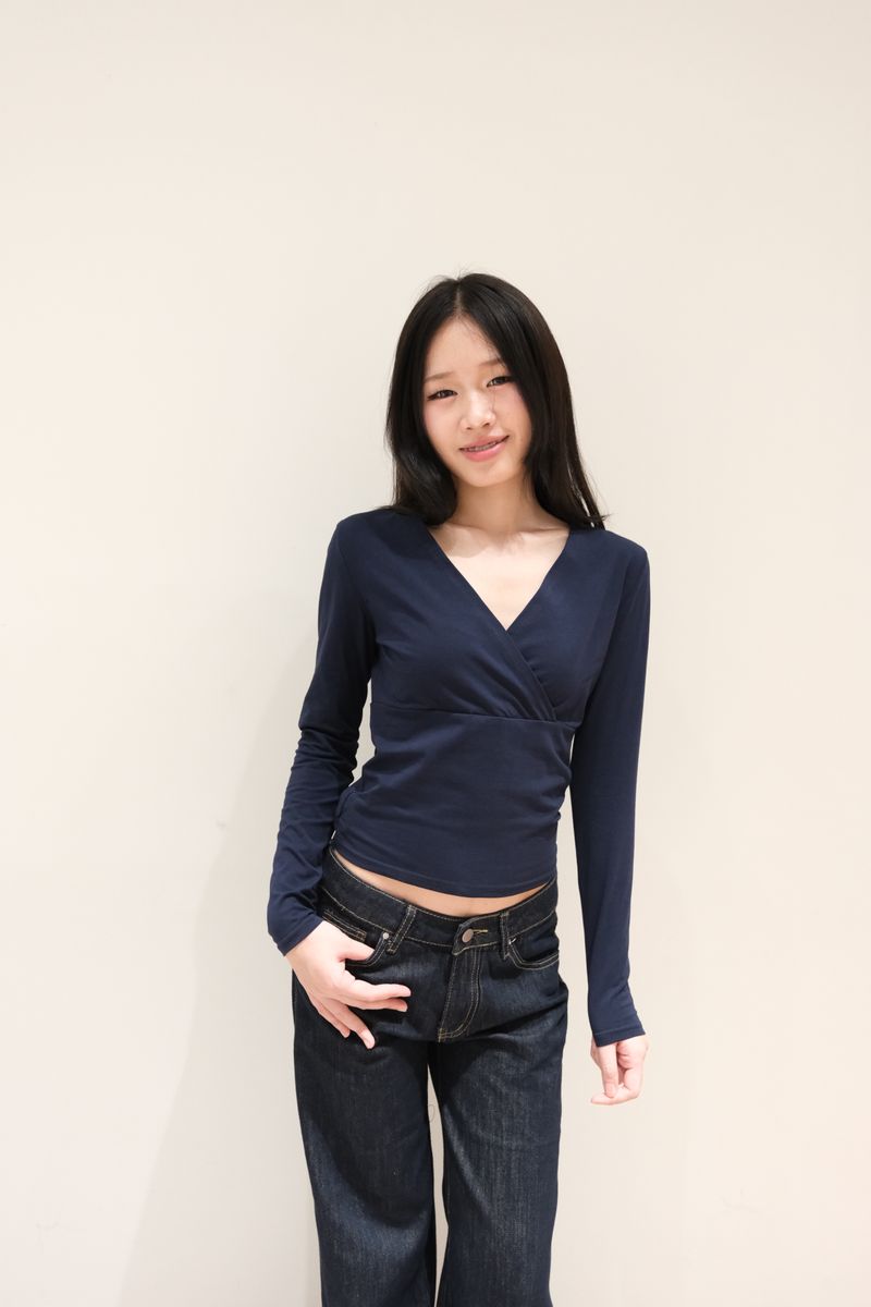 Wrape Long Sleeve Navy thumbnail 6